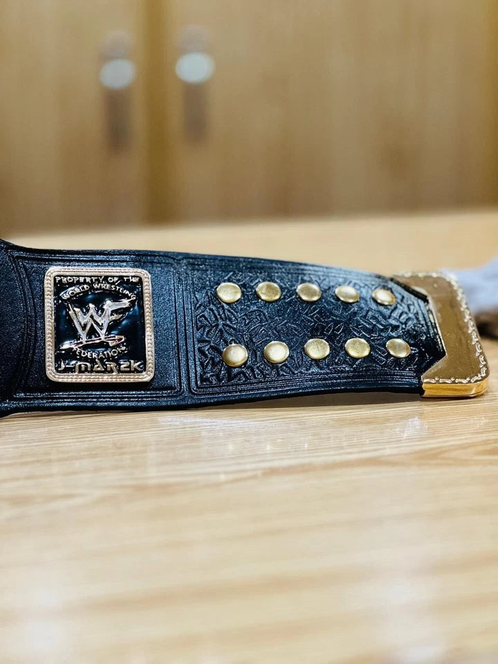 Wwf New Big Eagle Championship Replica  INTERCONTINENTAL 24K GOLD Championship Belt Attitude Title Belt Adult size Brass 2MM