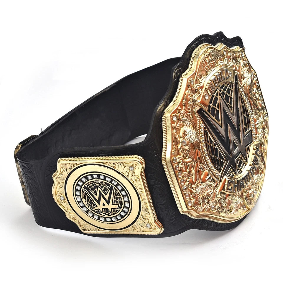 New World Heavyweight Championship Title Belt -Gold Edition Wrestling Belt Collector 6MM