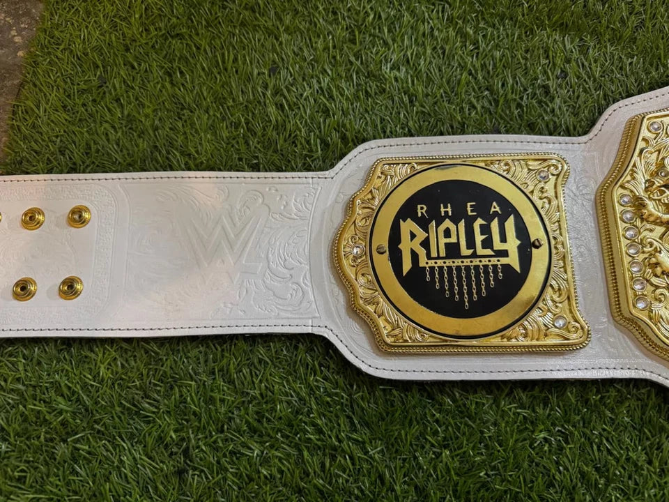New Women World Heavyweight Wrestling Championship Title Replica Belt 6MM Rhea Riply Side Plates