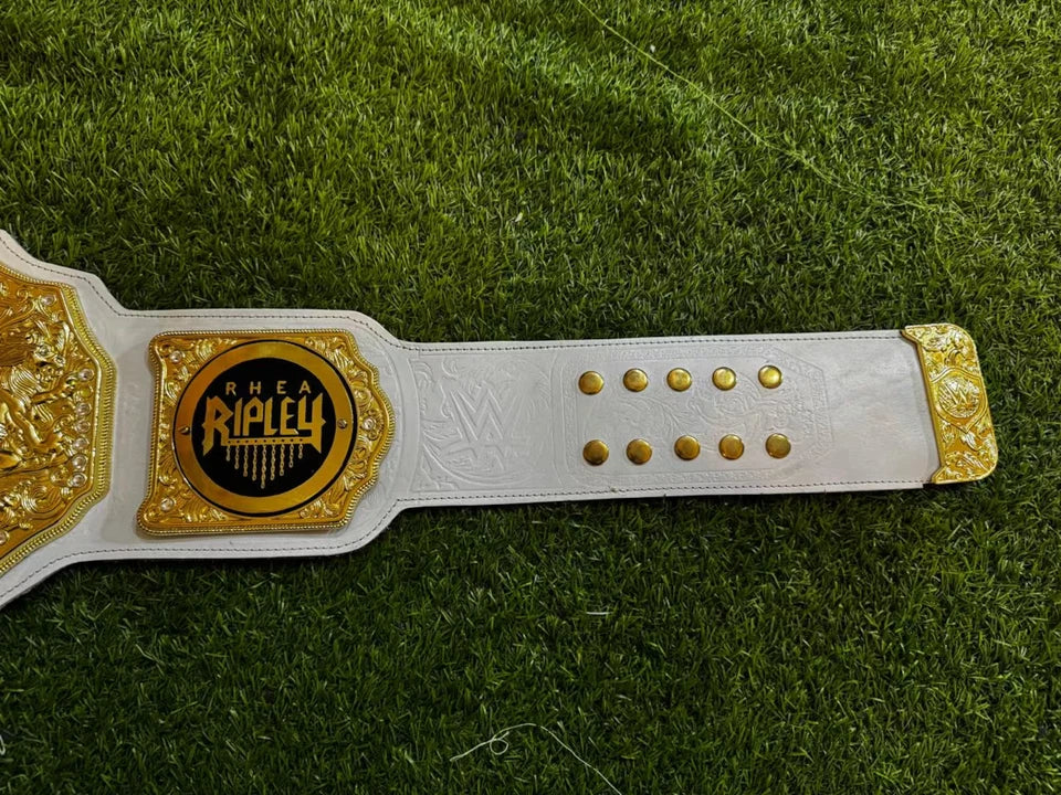 New Women World Heavyweight Wrestling Championship Title Replica Belt 6MM Rhea Riply Side Plates