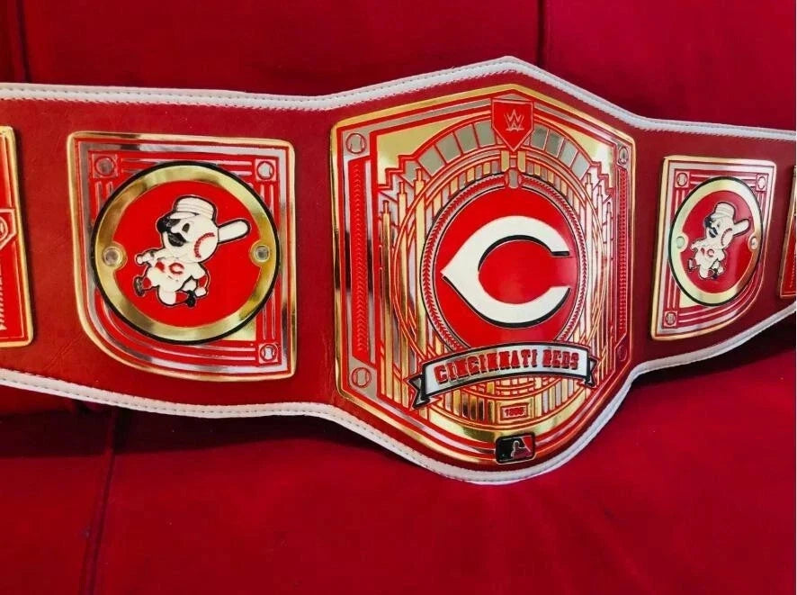 New Cincinnati Reds MLB Championship Title Legacy Belt 2MM