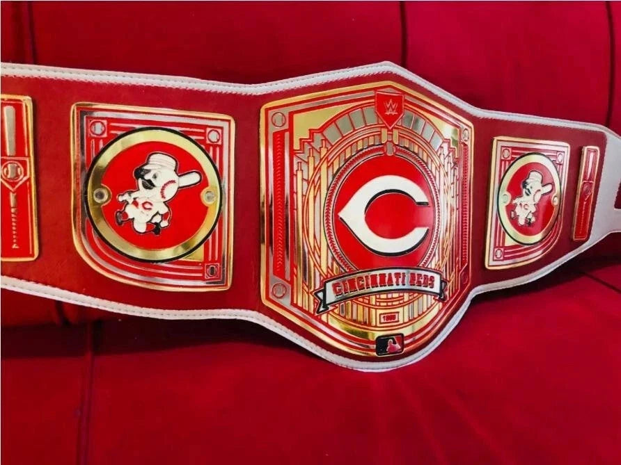 New Cincinnati Reds MLB Championship Title Legacy Belt 2MM