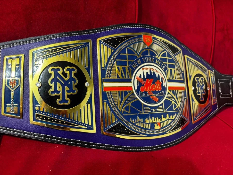 New CUSTOM New York Mets MLB Championship Title Legacy Belt 2mm