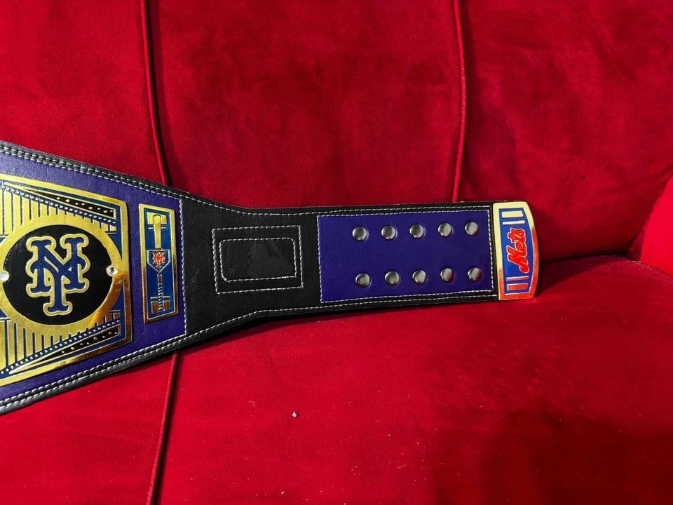 New CUSTOM New York Mets MLB Championship Title Legacy Belt 2mm