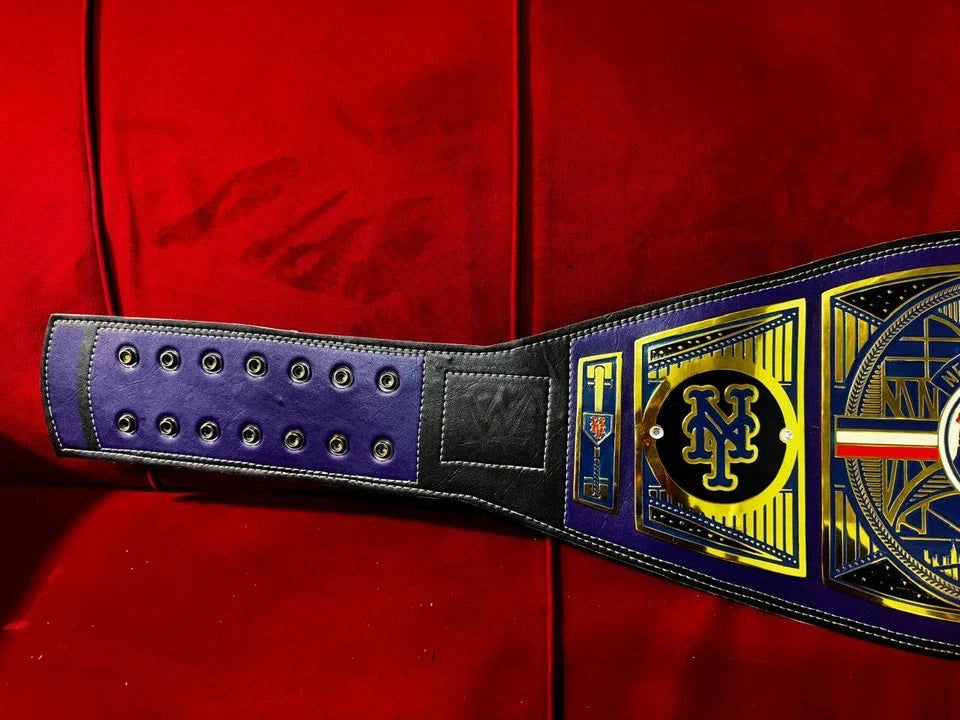 New CUSTOM New York Mets MLB Championship Title Legacy Belt 2mm