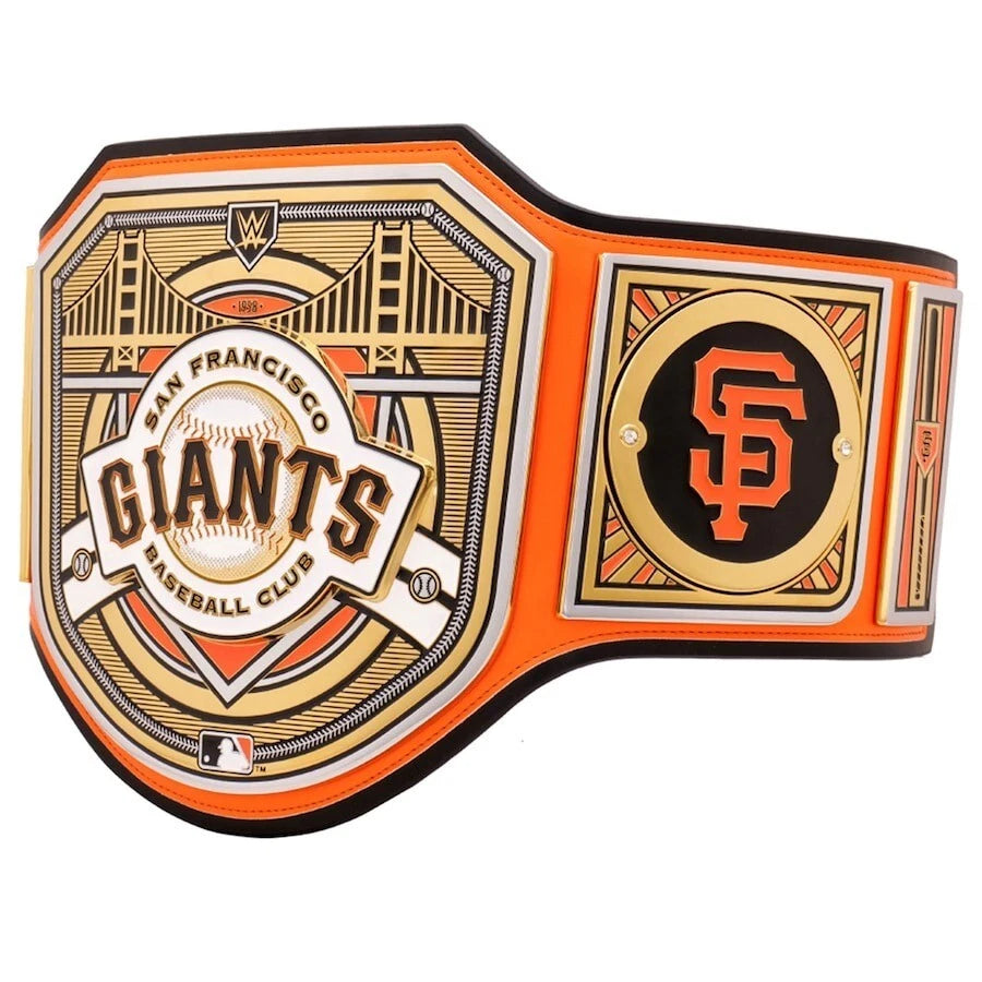 San Francisco Giants MLB 2mm Championship Belt Gold Plated Real Leather