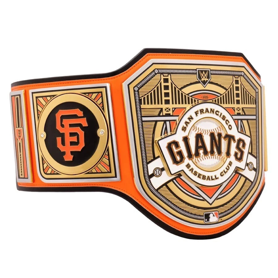 San Francisco Giants MLB 2mm Championship Belt Gold Plated Real Leather