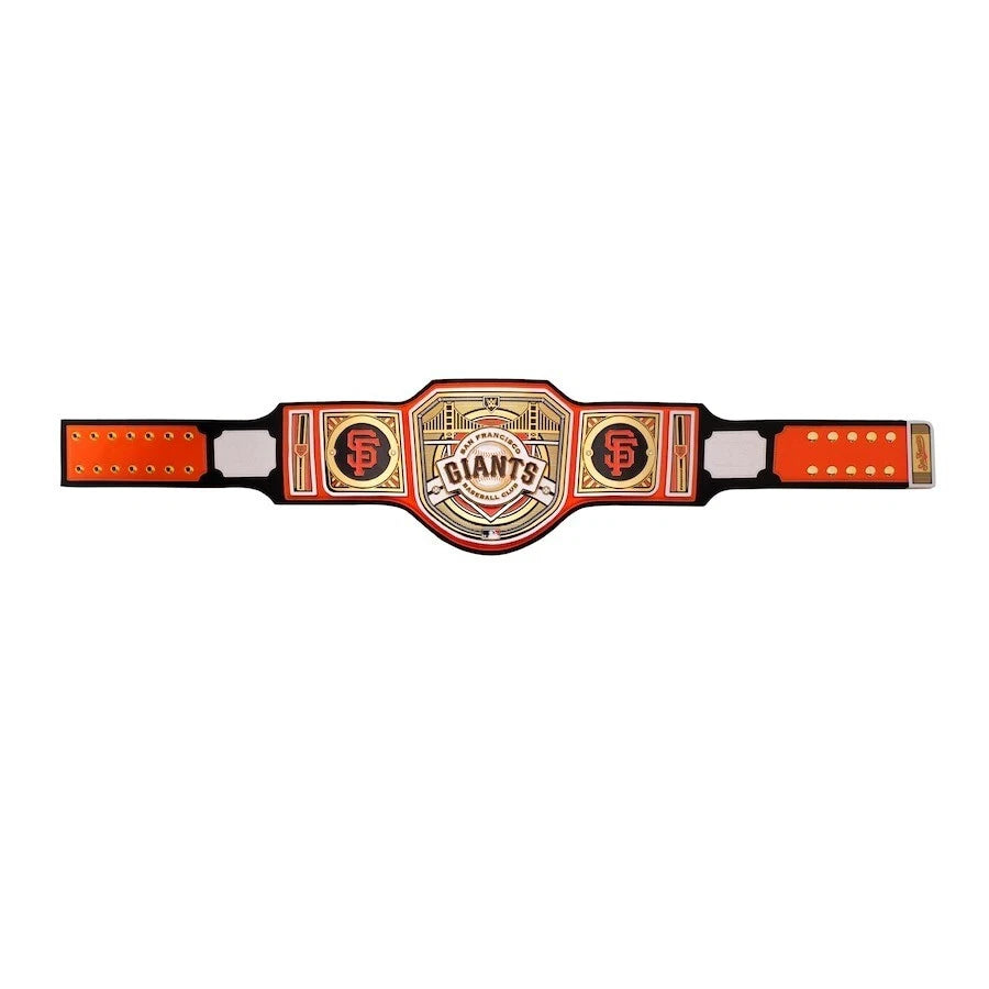 San Francisco Giants MLB 2mm Championship Belt Gold Plated Real Leather