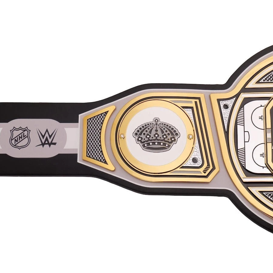 Los Angeles Kings NHL 2mm Championship Belt Gold Plated Real Leather