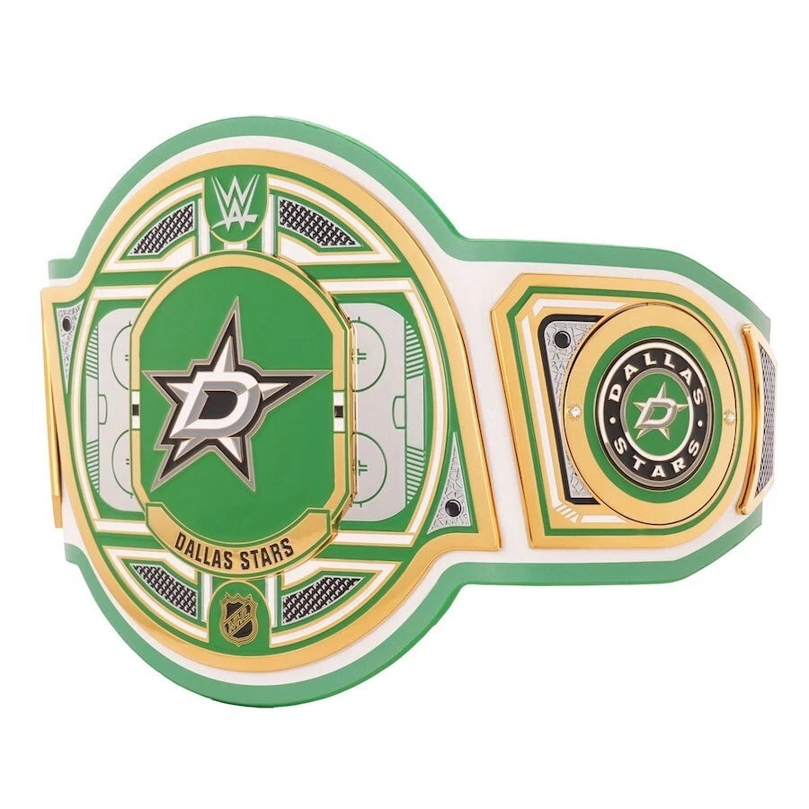 Dallas Stars NHL 2mm Championship Belt Gold Plated Real Leather