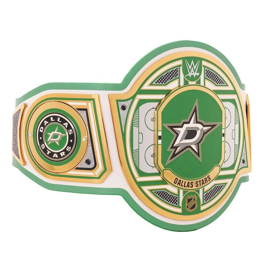 Dallas Stars NHL 2mm Championship Belt Gold Plated Real Leather