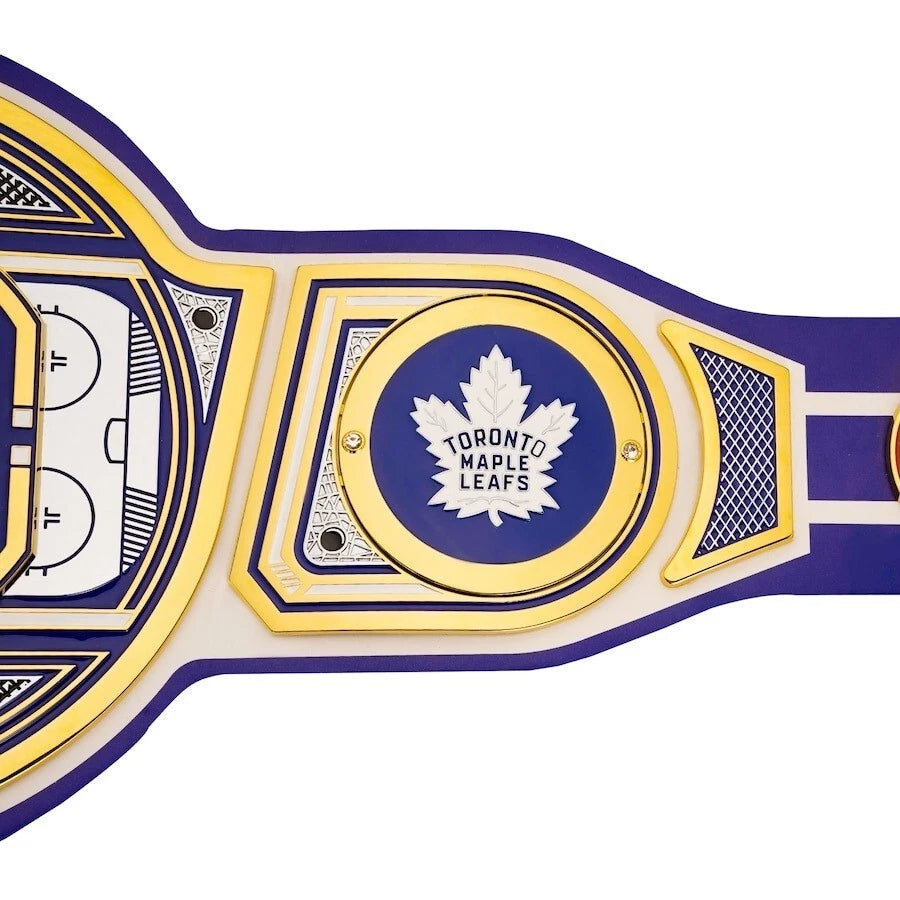 Toronto Maple Leafs NHL 2mm Championship Belt Gold Plated Real Leather