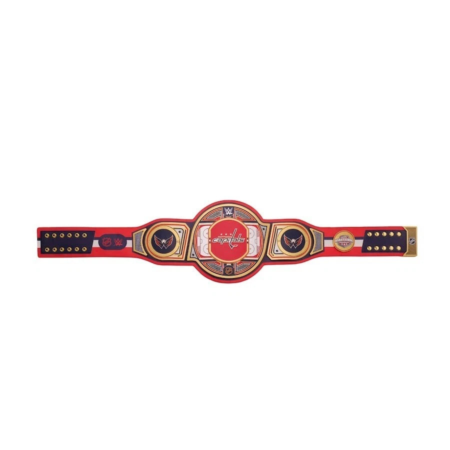 Washington Capitals NHL 2mm Championship Belt Gold Plated Real Leather