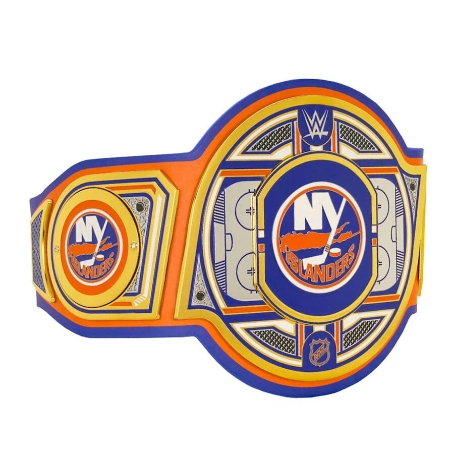 New York Islanders NHL 2mm Championship Belt Gold Plated Real Leather