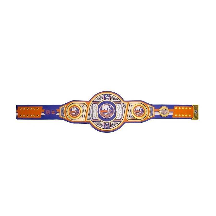 New York Islanders NHL 2mm Championship Belt Gold Plated Real Leather