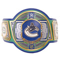 Vancouver Canucks NHL 2mm Championship Belt Gold Plated Real Leather