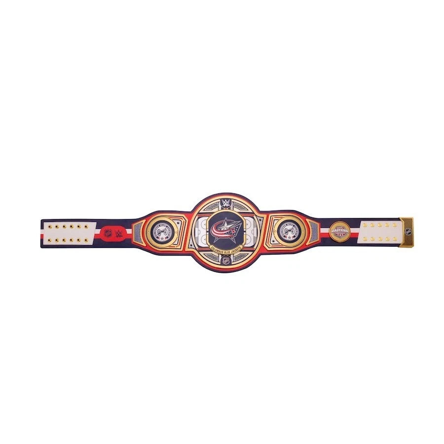Columbus Blue Jackets NHL 2mm Championship Belt Gold Plated Real Leather