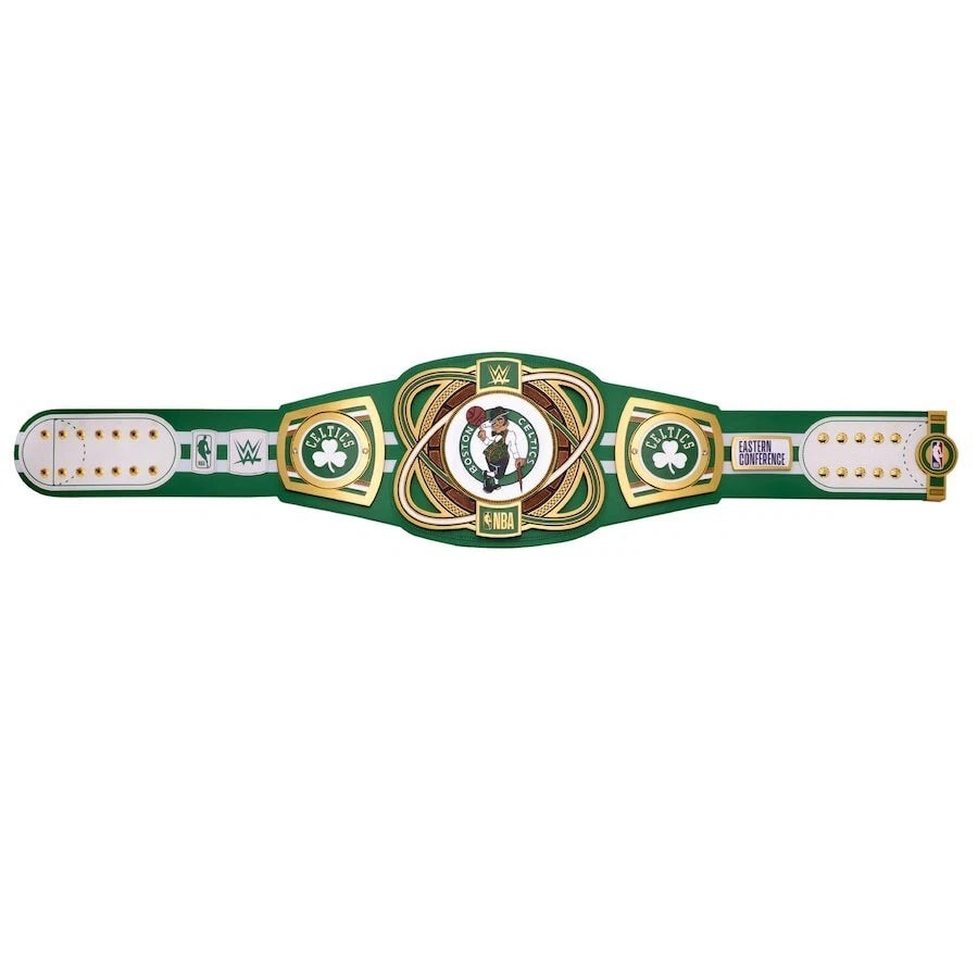 Boston Celtics NBA 2mm Championship Belt Gold Plated Real Leather