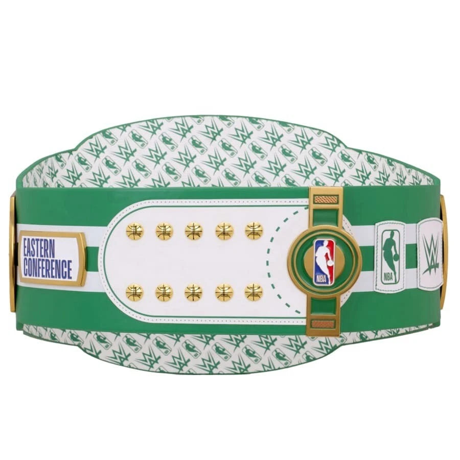 Boston Celtics NBA 2mm Championship Belt Gold Plated Real Leather