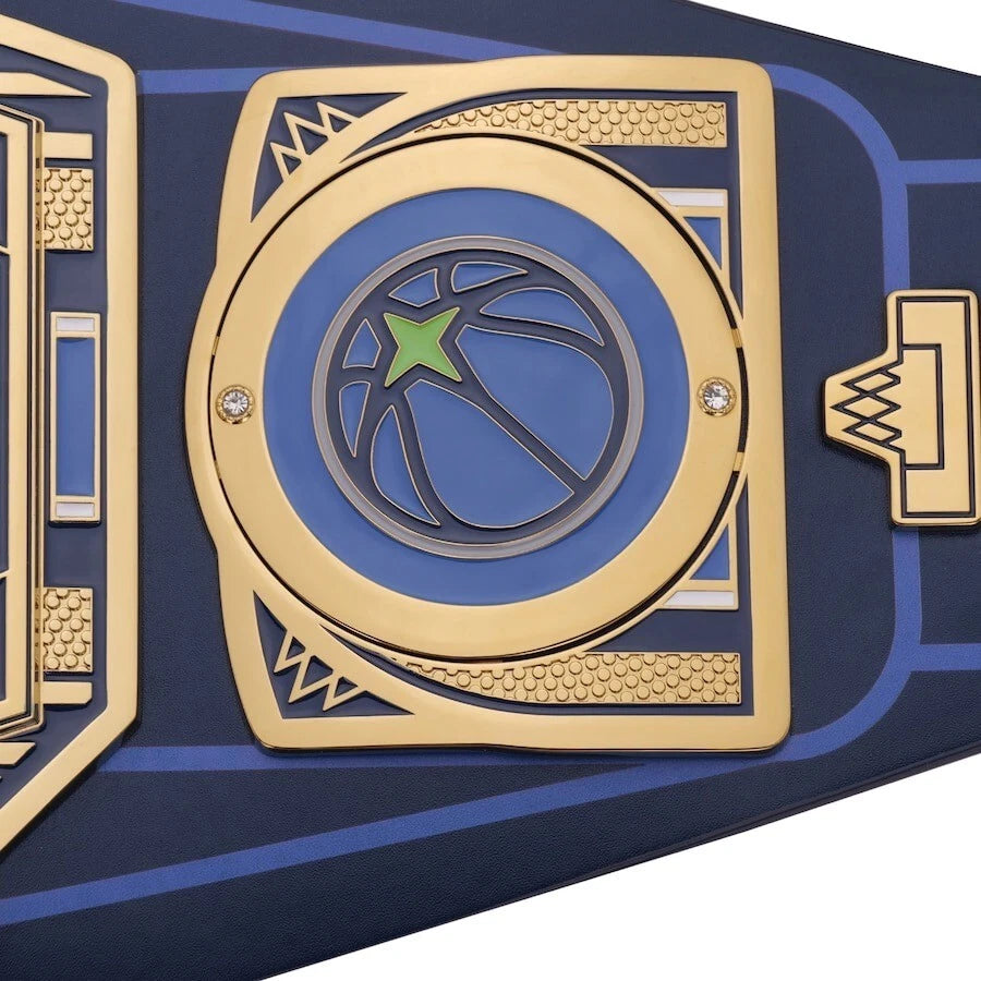 Minnesota Timberwolves NBA 2mm Championship Belt Gold Plated Real Leather