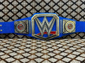 Blue Universal Heavy Weight Championship Replica Title Belt Blue Adult Size 4mm Zinc