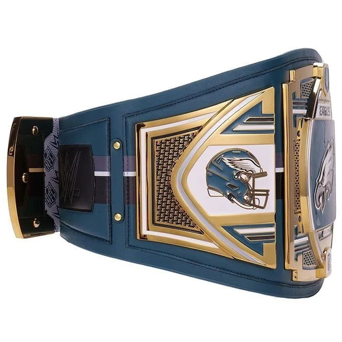 New NFL Philadelphia Eagles Super Bowl Championship Title Belt 2MM Brass - Adult