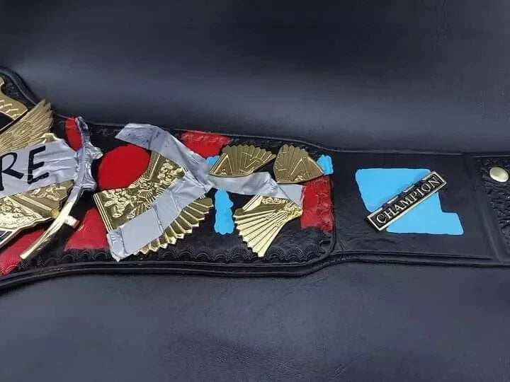 Hardcore Wrestling Championship Title Belt Replica Adult Size Hardcore Belt 2mm