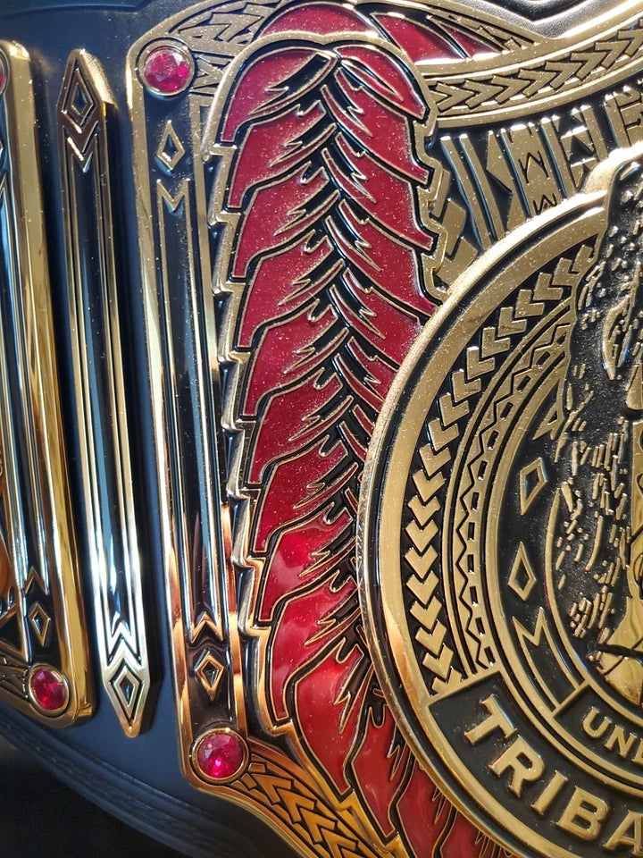 WWE REPLICA BELT TRIBAL CHIEF ROAMAN REIGNS 4MM ZINC REPLICA ADULTS SIZE