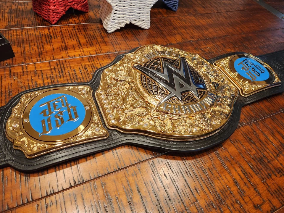 Real Elite Series Premium Leather Gold WWE World Heavyweight Championship Belt 6mm Zinc