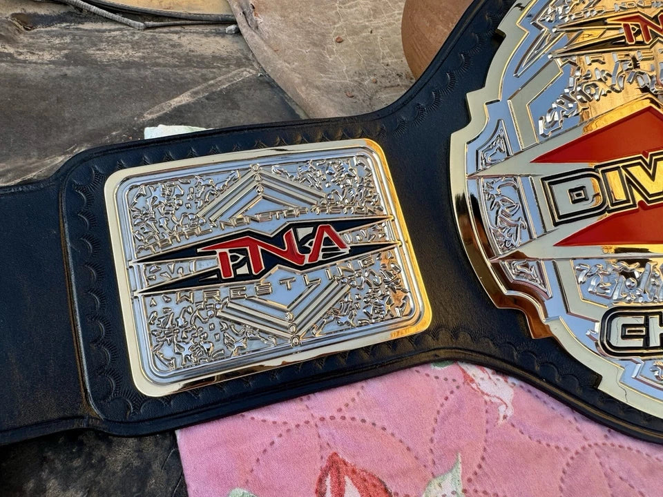 Premium CNC TNA X Division championship Belt,4mm Zinc,Hybrid HD. adult,24k Gold Plated