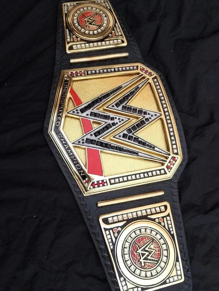 Undisputed Wrestling Championship Belt | 6mm Thick Die-Cast Plates | Adult Size