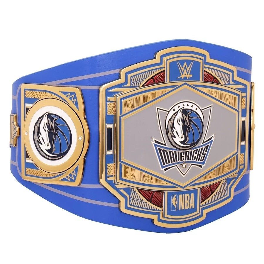 Dallas Mavericks NBA 2mm Championship Belt Gold Plated Real Leather