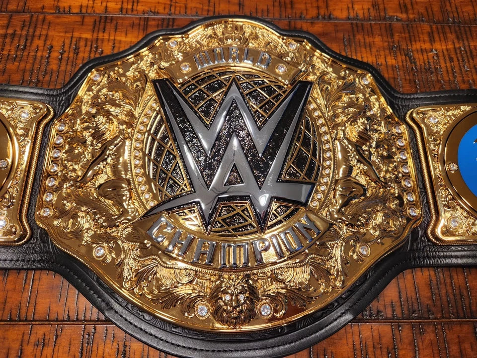Real Elite Series Premium Leather Gold WWE World Heavyweight Championship Belt 6mm Zinc