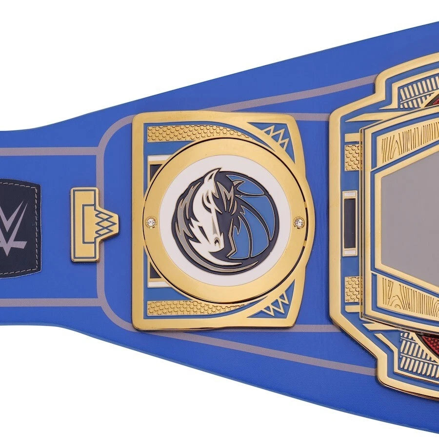 Dallas Mavericks NBA 2mm Championship Belt Gold Plated Real Leather