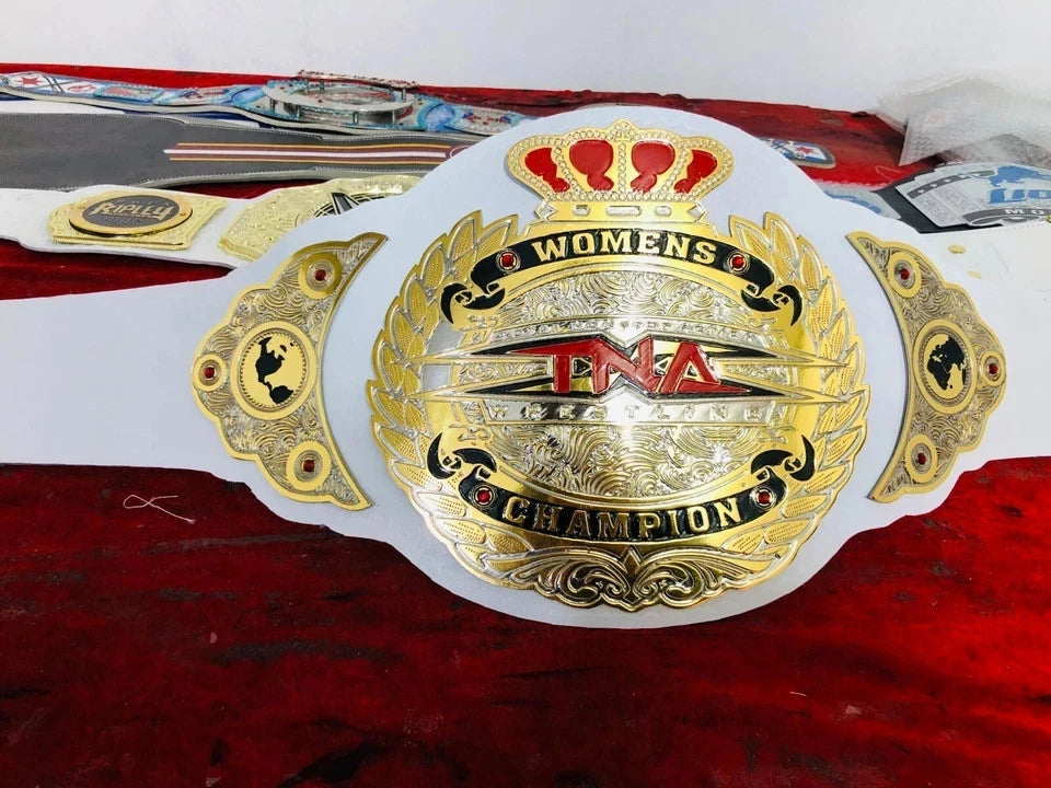 TNA WOMENS WRESTLING CHAMPIONSHIP BELT ADULT SIZE 2mm brass Plated