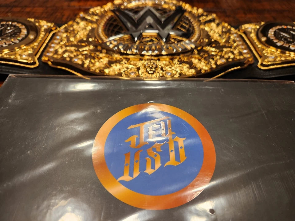 Real Elite Series Premium Leather Gold WWE World Heavyweight Championship Belt 6mm Zinc