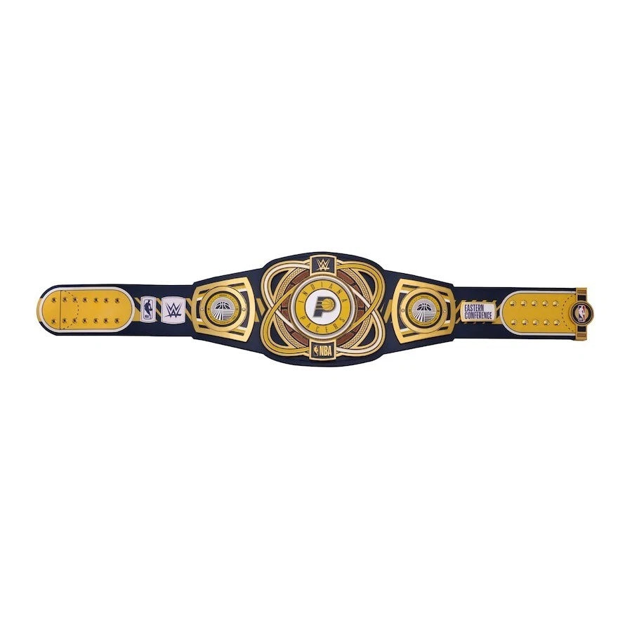 Indiana Pacers NBA 2mm Championship Belt Gold Plated Real Leather