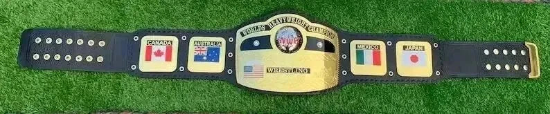 NWA Domed Globe World Heavyweight Wrestling Championship Replica Title Belt 2mm Brass