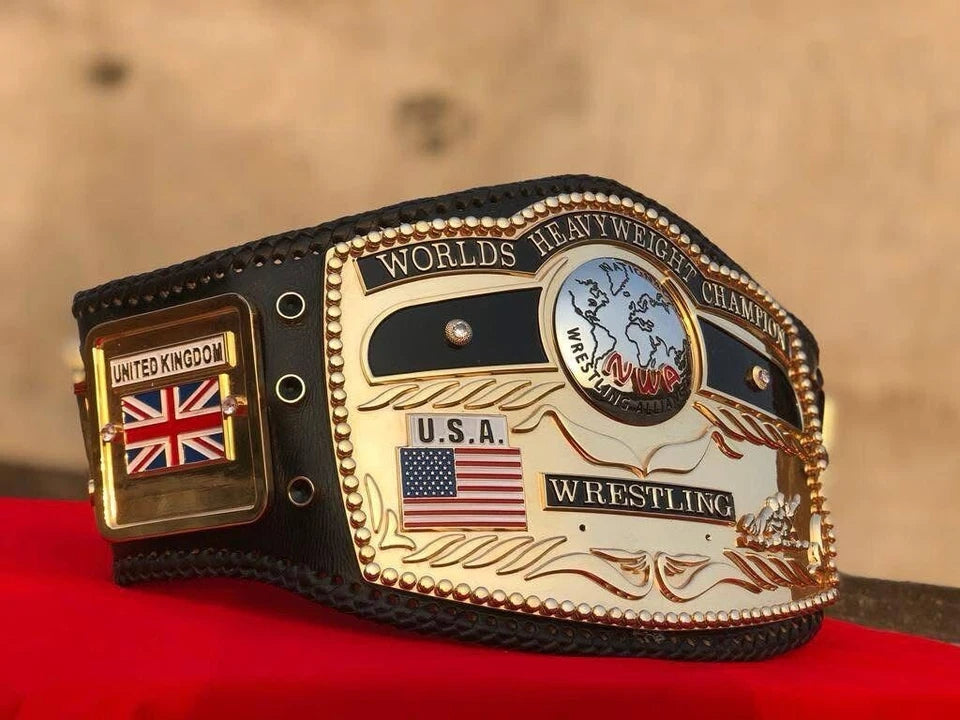 NWA Domed Globe Heavyweight Championship Belt,4mm Zinc,Cnc 3D Engraved