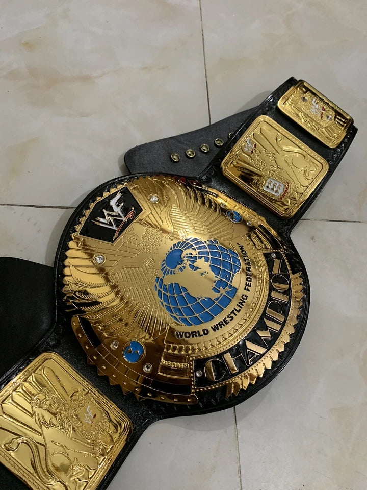 Big Eagle Scratch Logo Heavyweight Championship belt,4mm Zinc,Gold Plated, Adult
