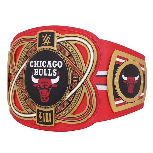 Chicago Bulls NBA 2mm Championship Belt Gold Plated Real Leather