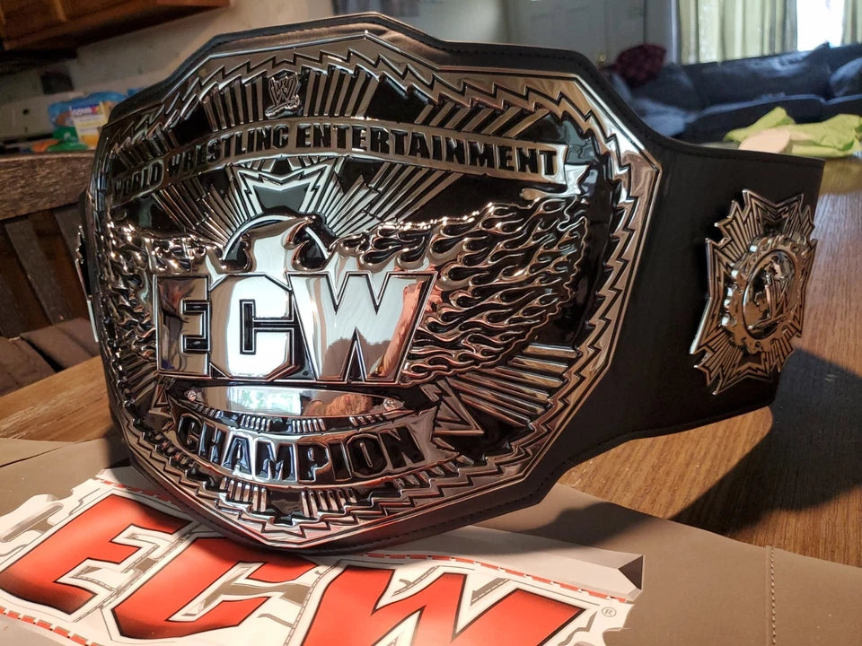 2008 WWE ECW Championship Belt Replica Youth Title Belt CNC 3D Zinc