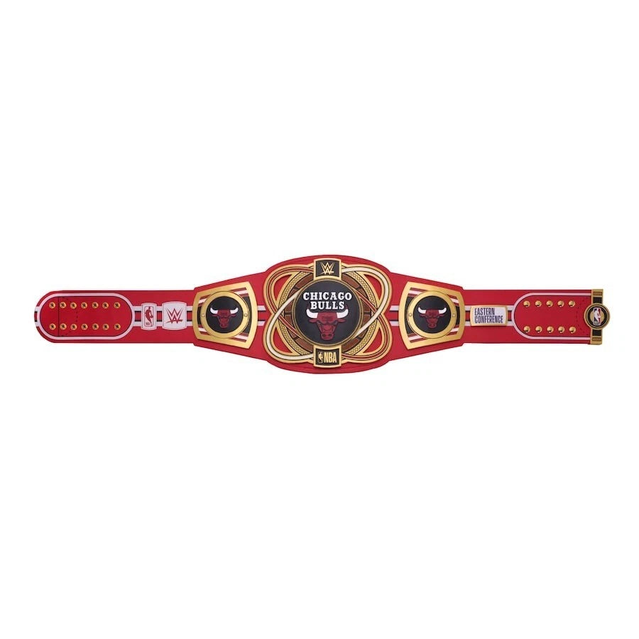 Chicago Bulls NBA 2mm Championship Belt Gold Plated Real Leather