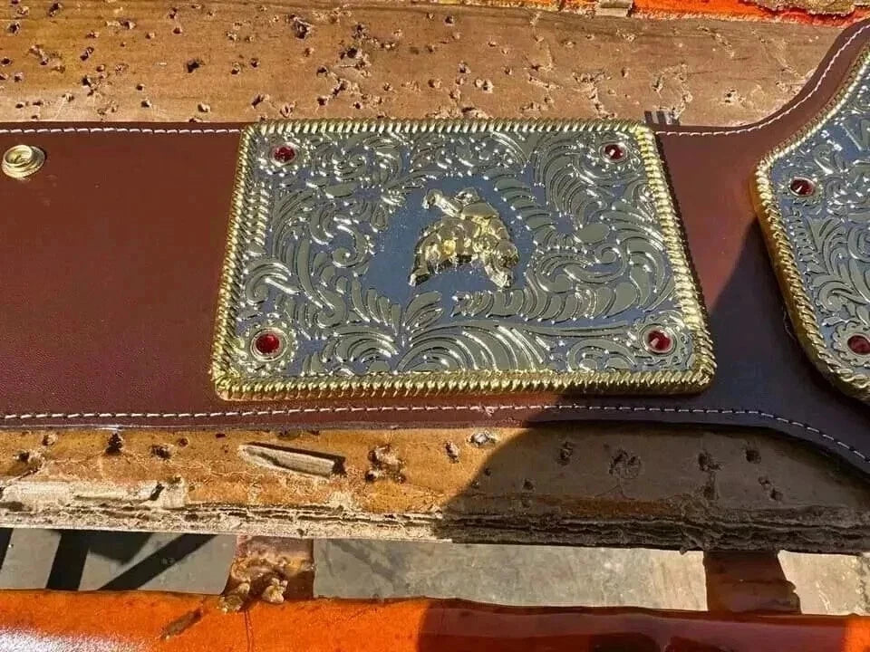 BIG GOLD Dual World Heavyweight Championship Replica Tittle Belt Adult 4MM DieCasting - Dual Plated - Free Shipping
