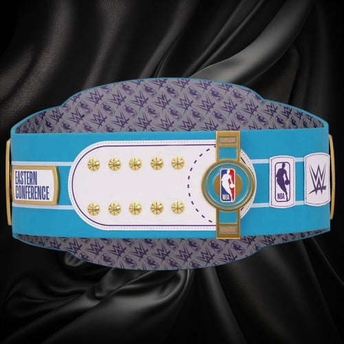 Charlotte Hornets NBA 2mm Championship Belt Gold Plated Real Leather