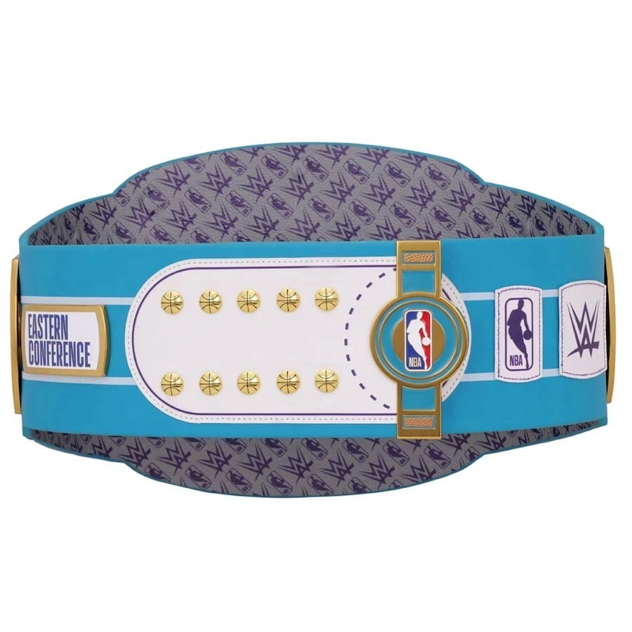 Charlotte Hornets NBA 2mm Championship Belt Gold Plated Real Leather