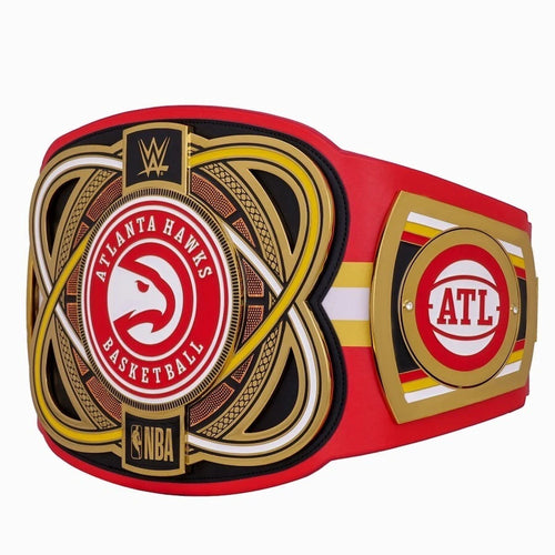 Atlanta Hawks NBA 2mm Championship Belt Gold Plated Real Leather