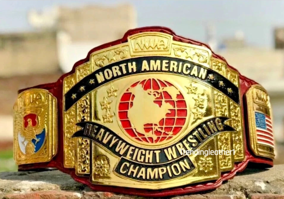 NWA North American Heavyweight Wrestling Champion Belt Replica Adult Size 2mm