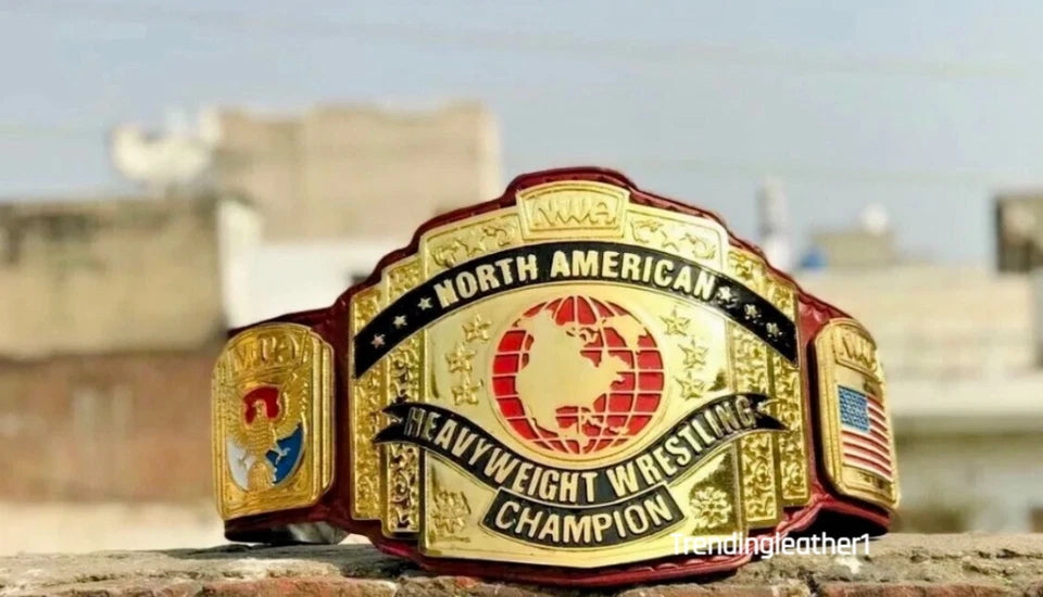 NWA North American Heavyweight Wrestling Champion Belt Replica Adult Size 2mm