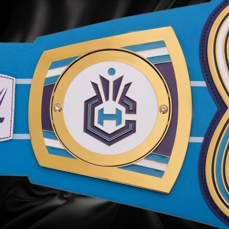 Charlotte Hornets NBA 2mm Championship Belt Gold Plated Real Leather